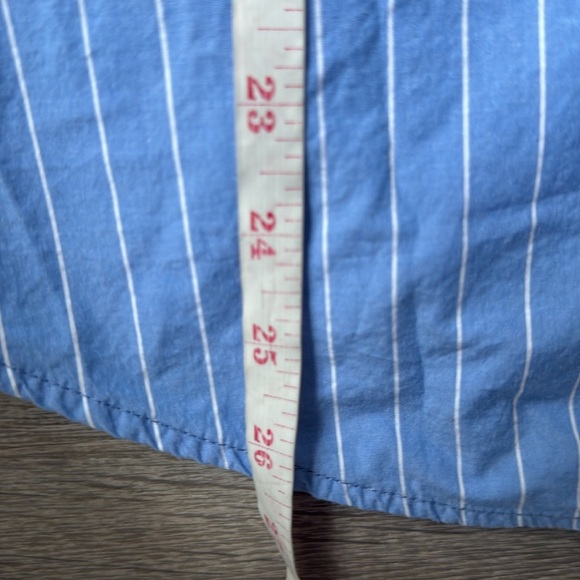 Everlane Blue & White Striped Relaxed Fit Button-Down Shirt XS - Picture 14 of 14